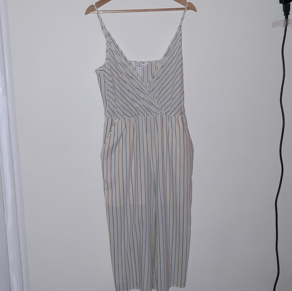Stripe Culotte Jumpsuit (Multi) - Picture 4 of 11